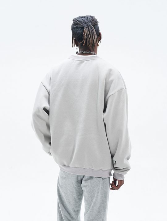 Harsh and Cruel Smiling Earth Foam Print Sweatshirts