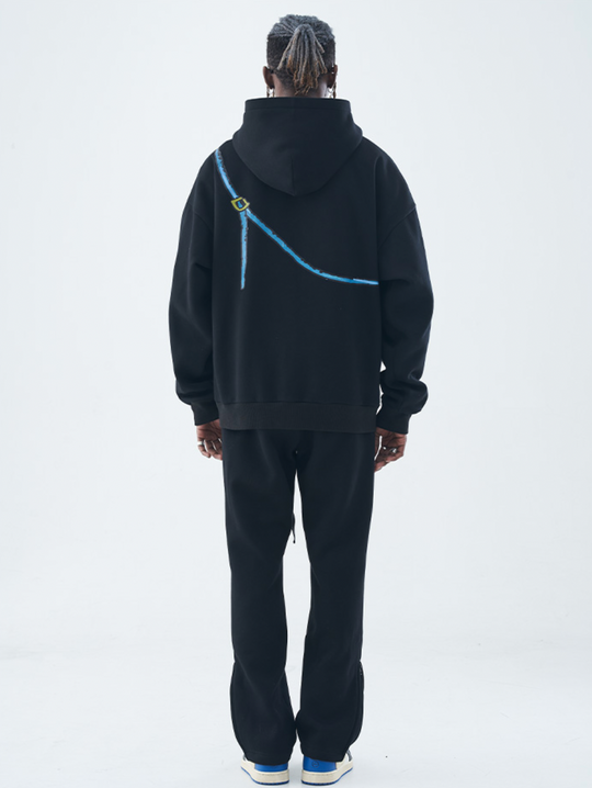 Harsh and Cruel Motorcycle Bag Graffiti Hoodie