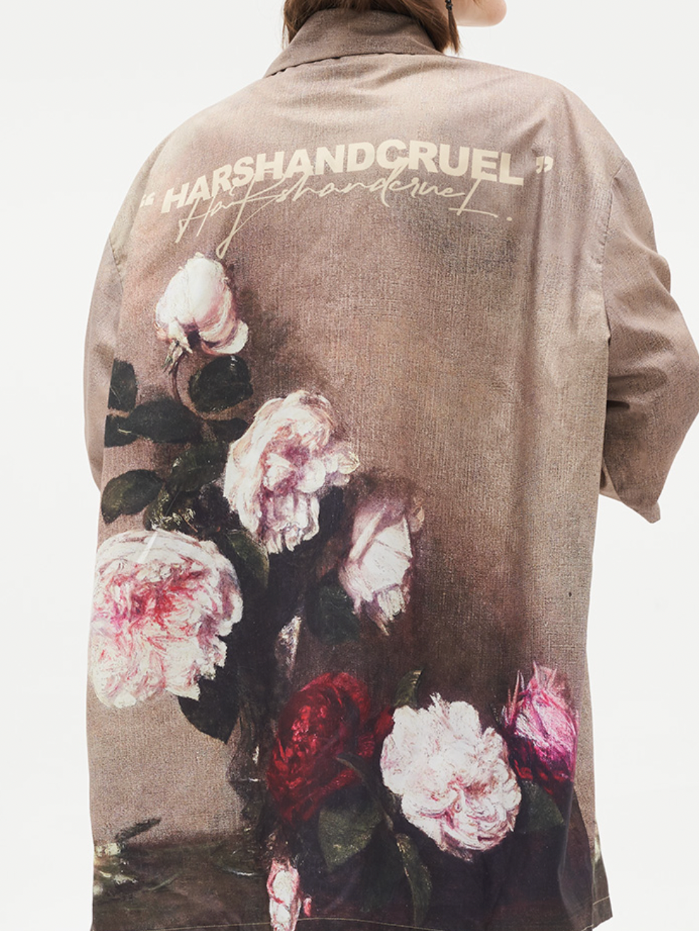 Harsh and Cruel Vintage Floral Oil Painting Cuban Shirt