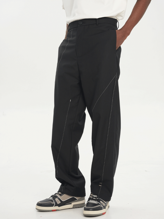 Harsh and Cruel Asymmetric Deconstruction Loose Trousers Pants