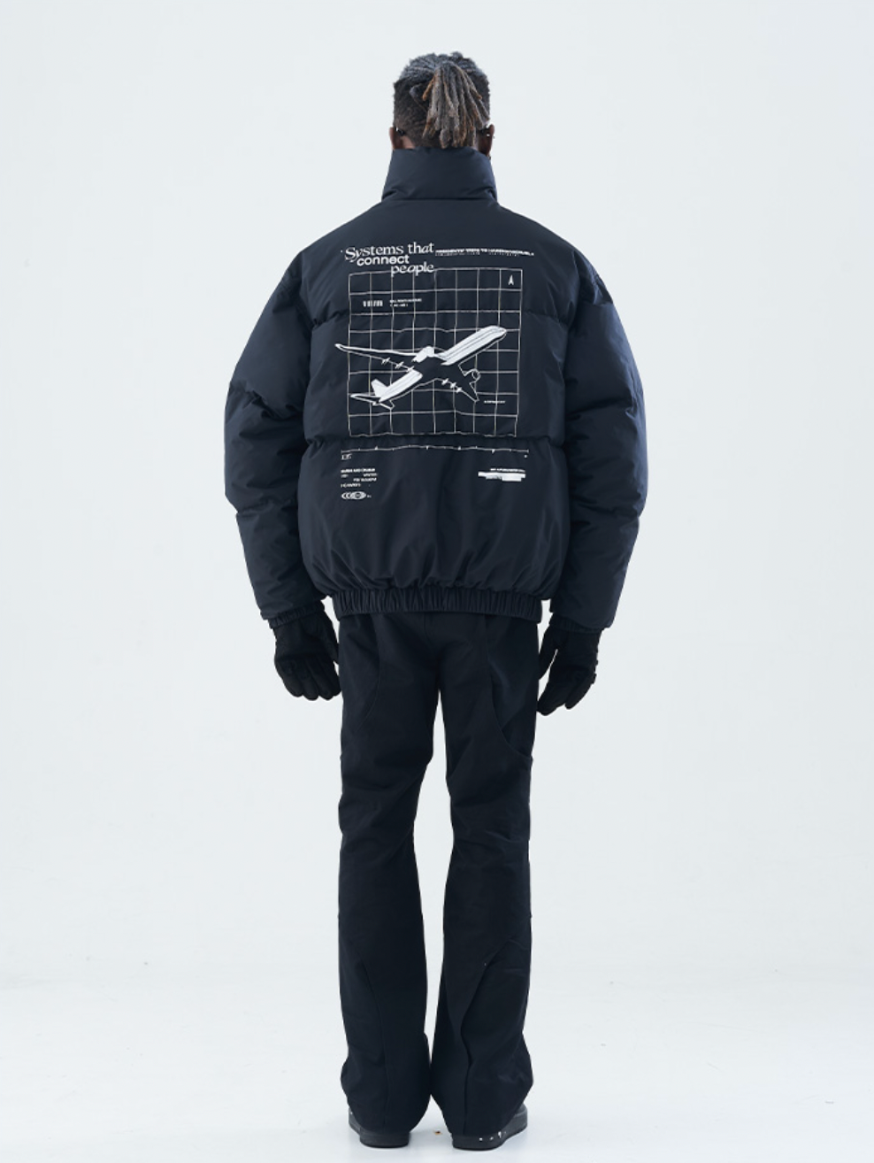 Harsh and Cruel Drape Cut Fake Two Piece Trousers Pants