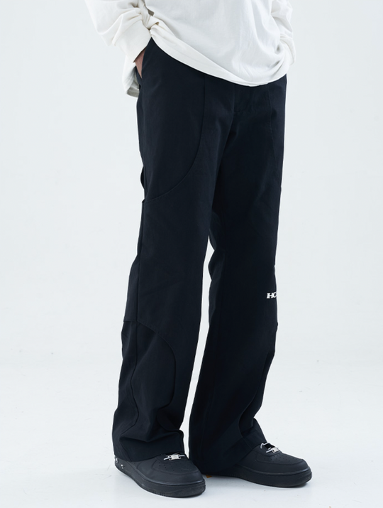 Harsh and Cruel Drape Cut Fake Two Piece Trousers Pants