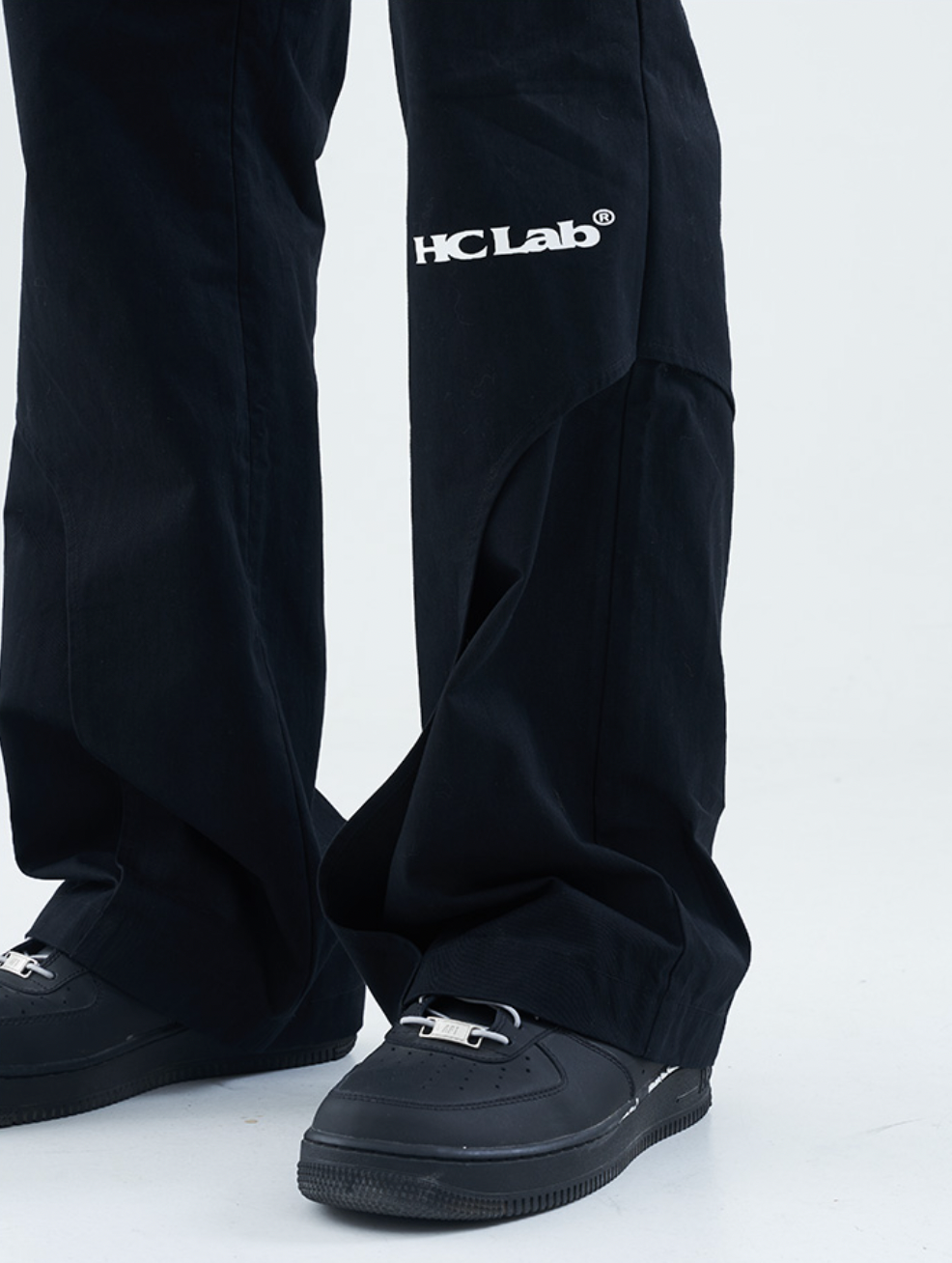 Harsh and Cruel Drape Cut Fake Two Piece Trousers Pants