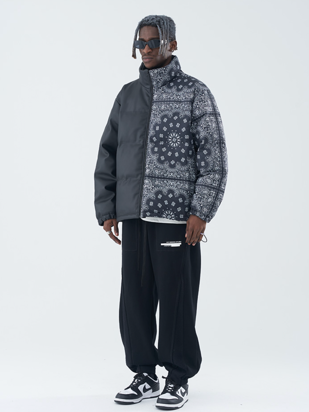 Harsh and Cruel Deconstructed Material Stitching Sweatpants