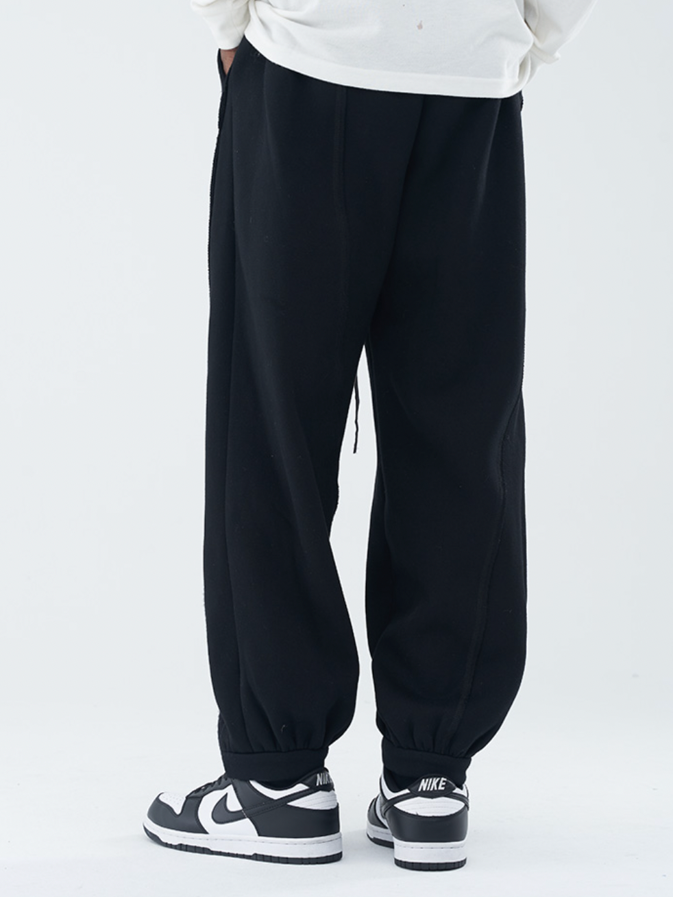 Harsh and Cruel Deconstructed Material Stitching Sweatpants