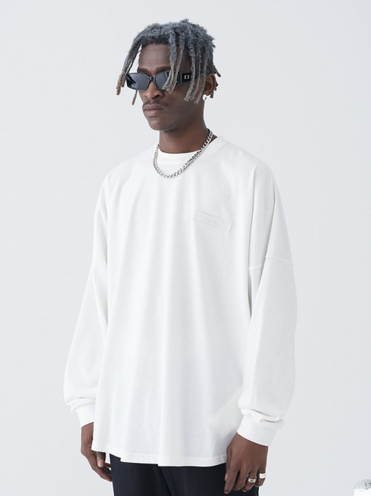 Harsh and Cruel Gothic Word LOGO Long Sleeved Tee