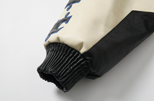 YADcrew X ROOT Stitching Puzzle Leather Motorcycle Jacket