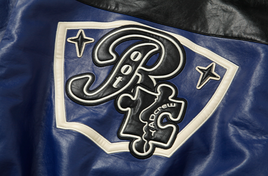 YADcrew X ROOT Stitching Puzzle Leather Motorcycle Jacket