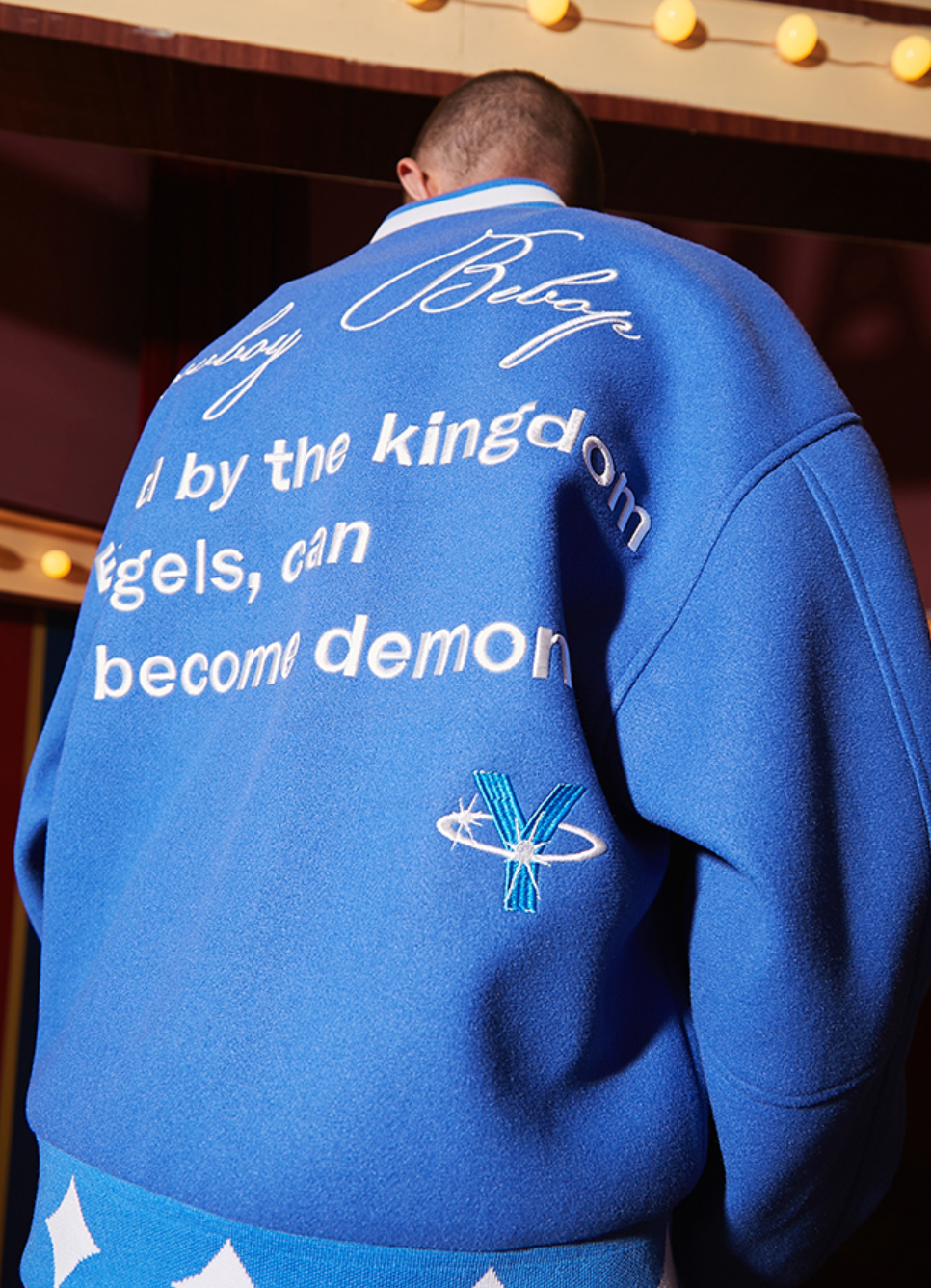 YADcrew Interstellar Embroidery Baseball Jacket