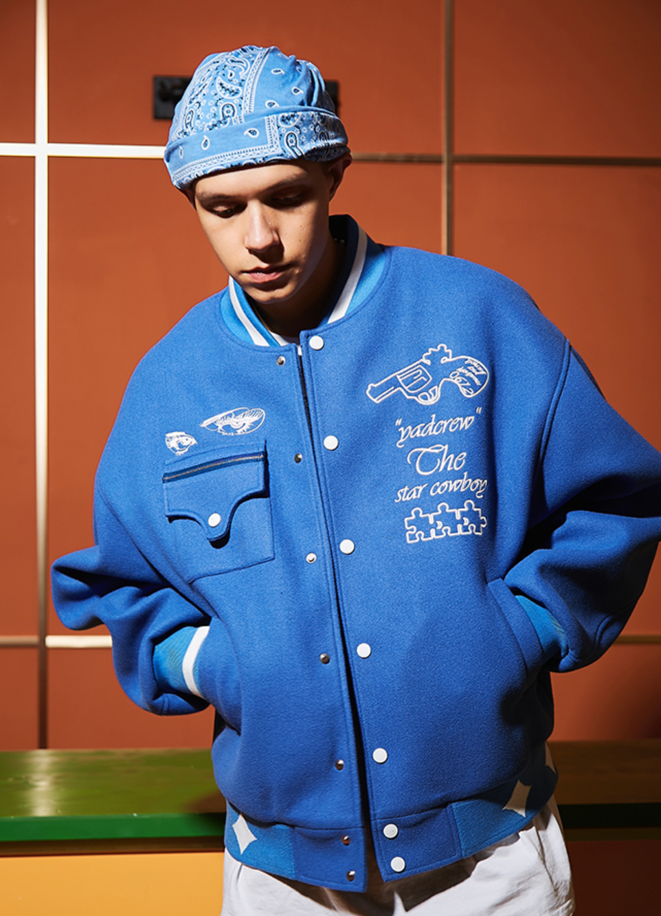 YADcrew Interstellar Embroidery Baseball Jacket
