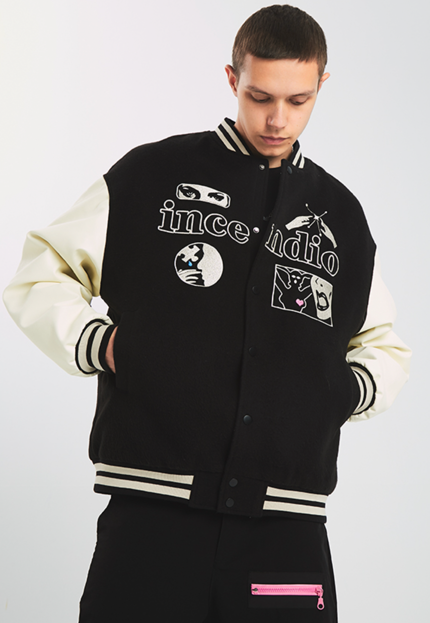 YADcrew Personalized Embroidered Baseball Jacket