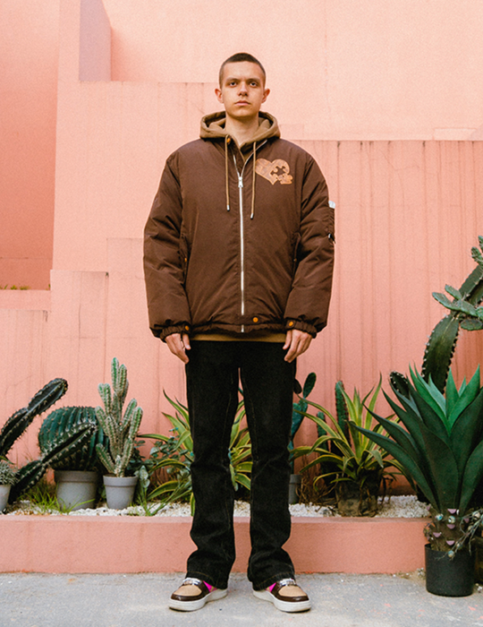 YADcrew Cashew Flower Love Puzzle Jacket