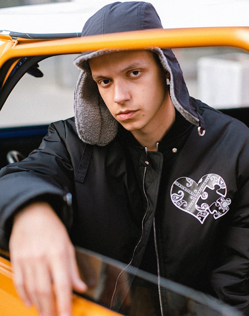 YADcrew Cashew Flower Love Puzzle Jacket