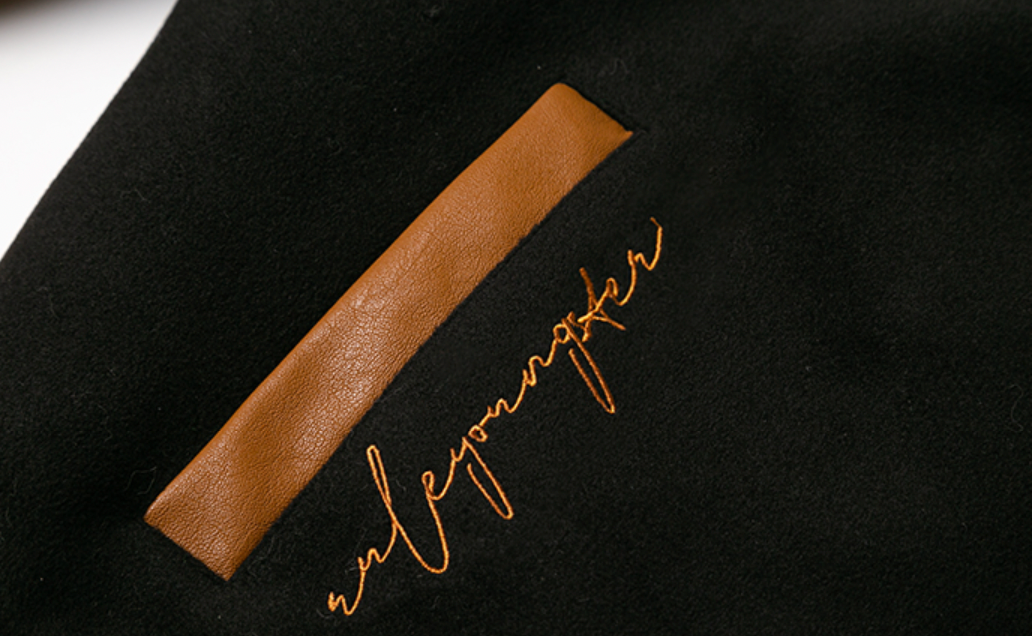 YADcrew Puzzle Embroidered Baseball Jacket