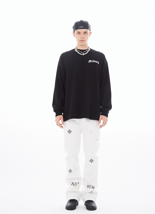 YADcrew Interstellar Puzzle Print Long Sleeved Tee