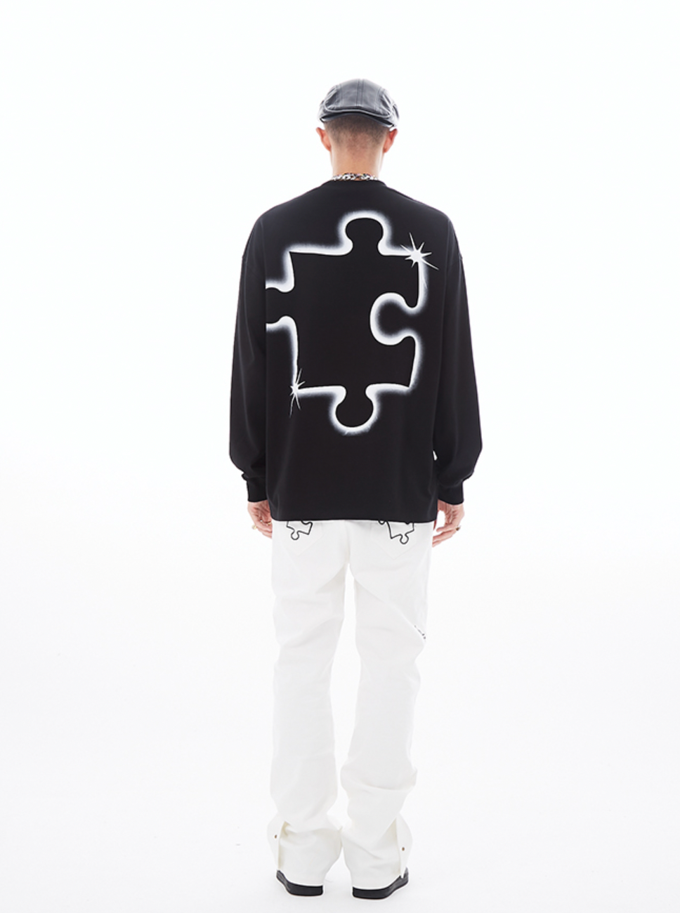 YADcrew Interstellar Puzzle Print Long Sleeved Tee