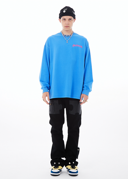 YADcrew Interstellar Puzzle Print Long Sleeved Tee