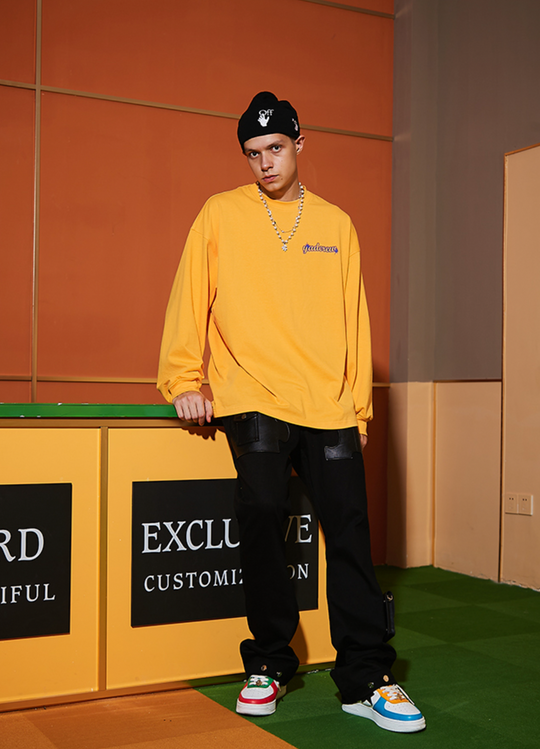 YADcrew Interstellar Puzzle Print Long Sleeved Tee