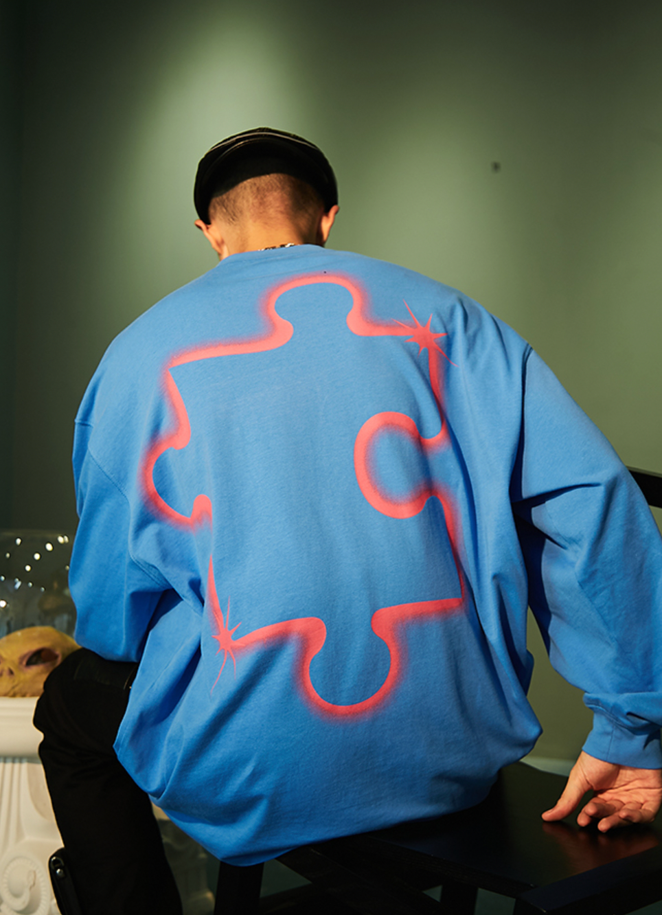 YADcrew Interstellar Puzzle Print Long Sleeved Tee