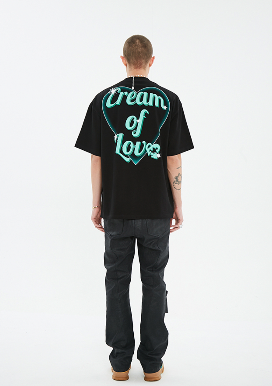 YADcrew Bubble Heart Print Tee