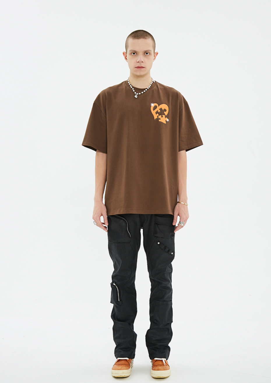 YADcrew Bubble Heart Print Tee