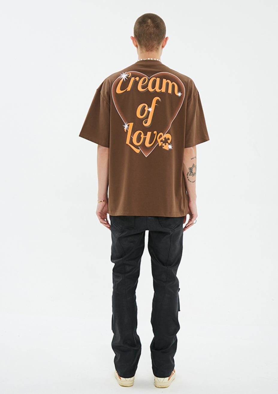 YADcrew Bubble Heart Print Tee