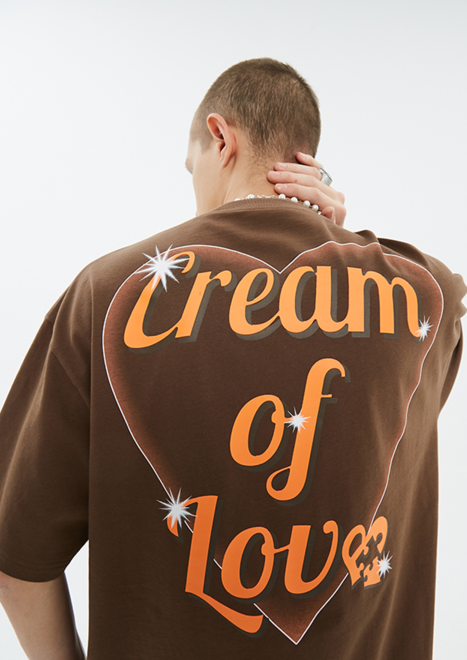 YADcrew Bubble Heart Print Tee