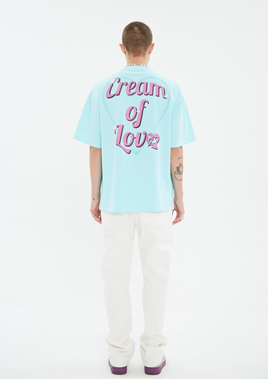 YADcrew Bubble Heart Print Tee