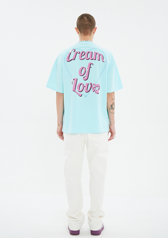 YADcrew Bubble Heart Print Tee