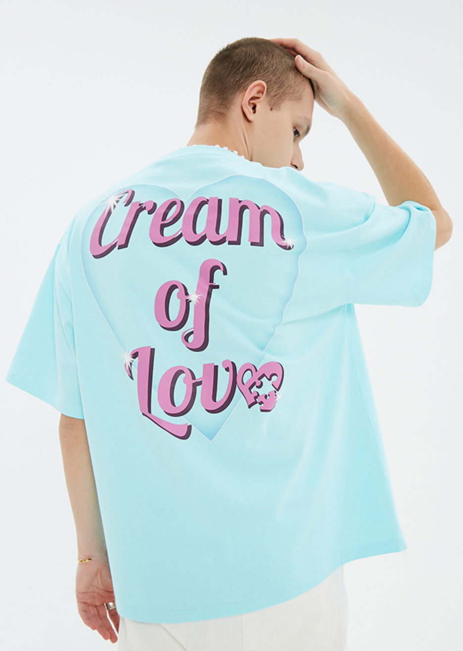 YADcrew Bubble Heart Print Tee