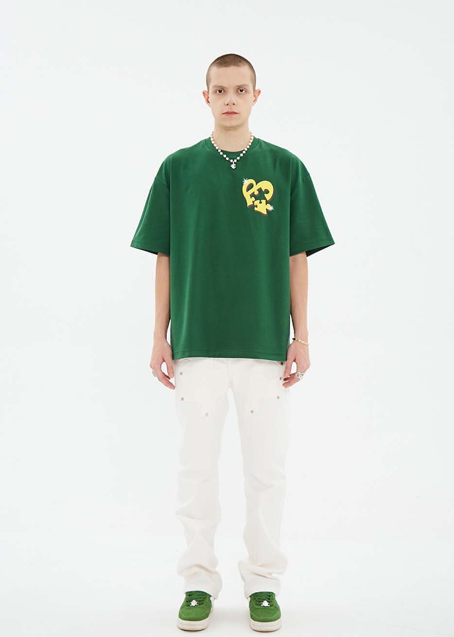 YADcrew Bubble Heart Print Tee