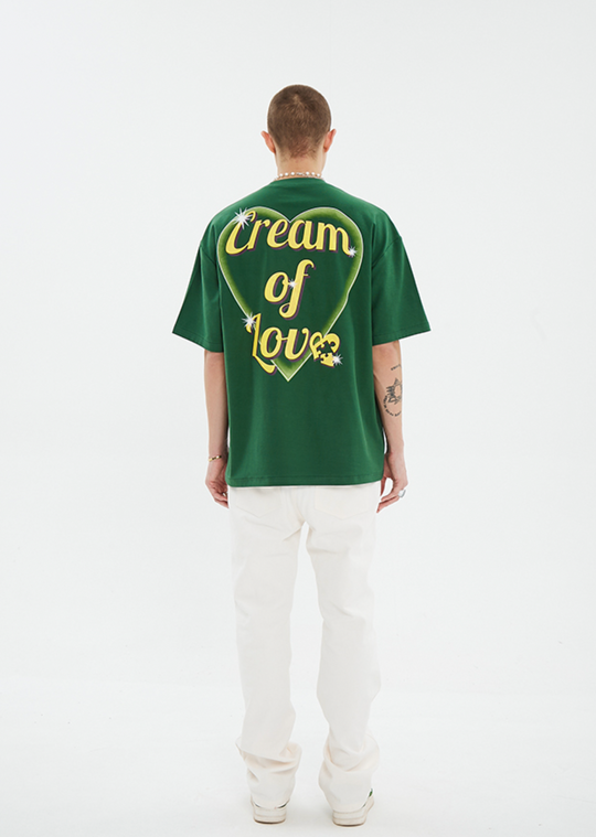 YADcrew Bubble Heart Print Tee