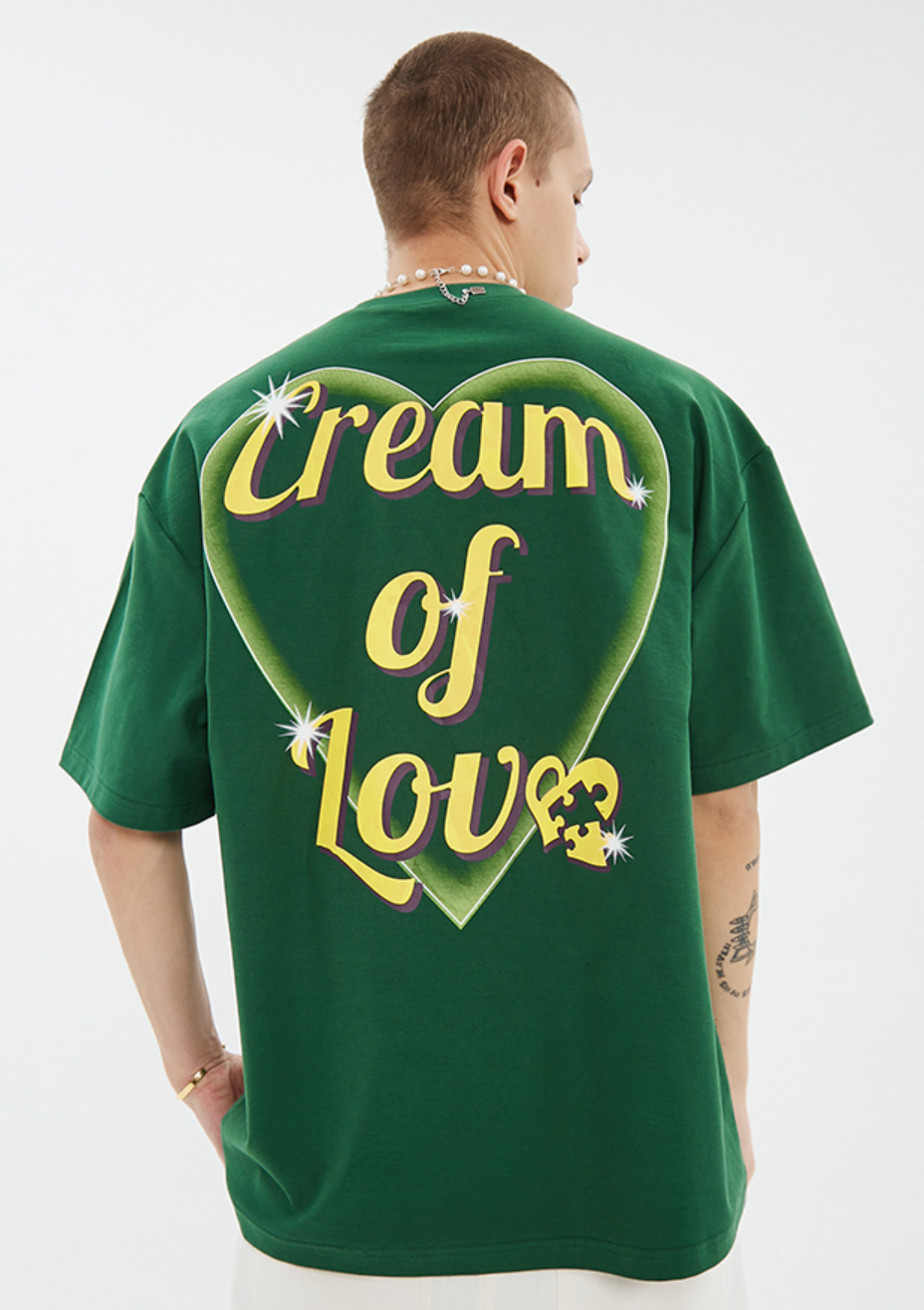 YADcrew Bubble Heart Print Tee