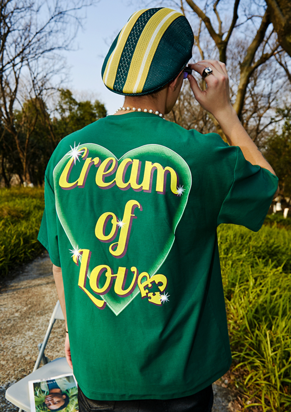 YADcrew Bubble Heart Print Tee