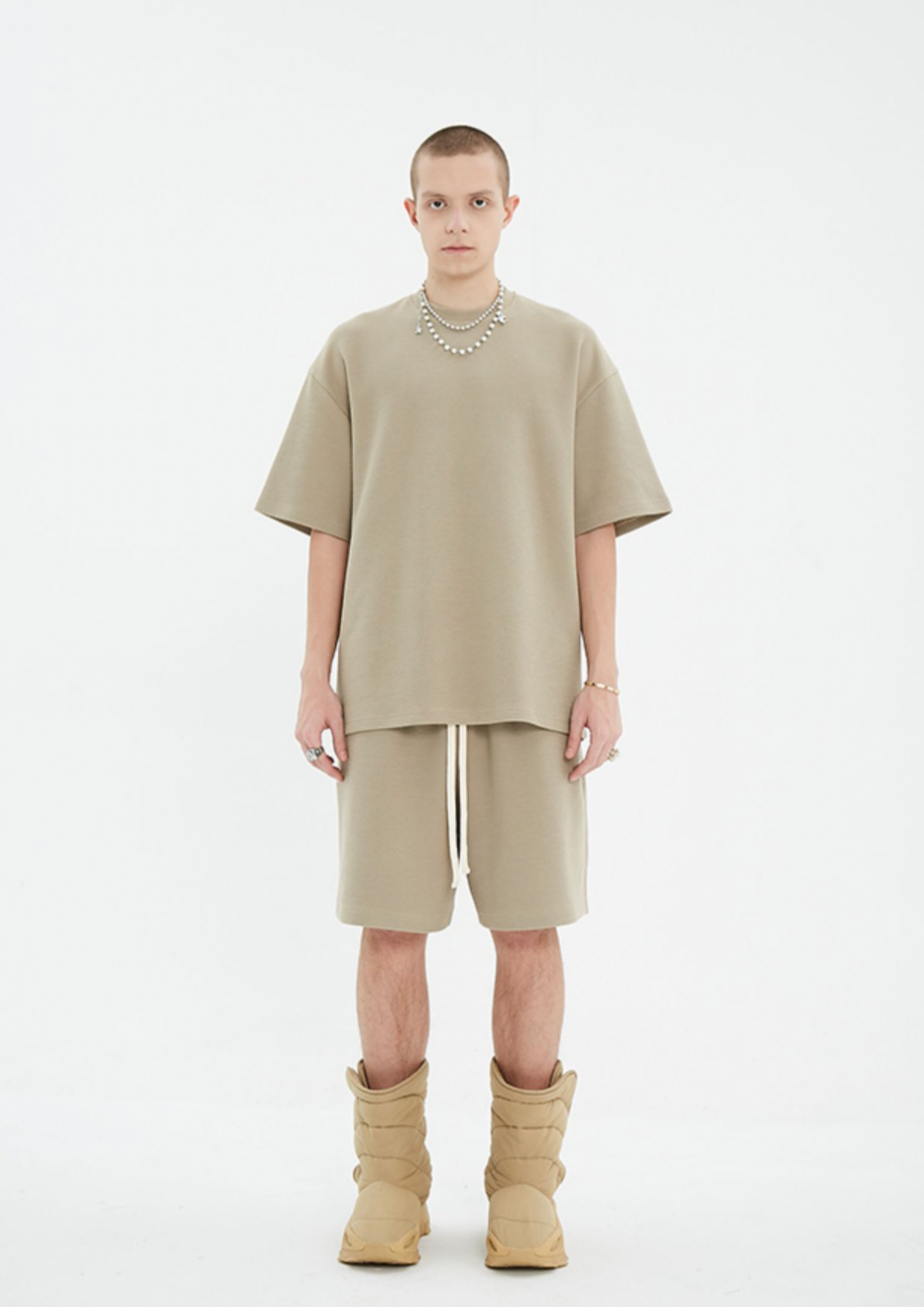 YADcrew Basic Waffle Tee