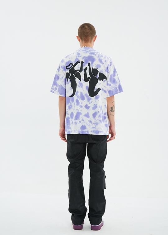 YADcrew X ROOT Tie Dye Anti War Printed Tee