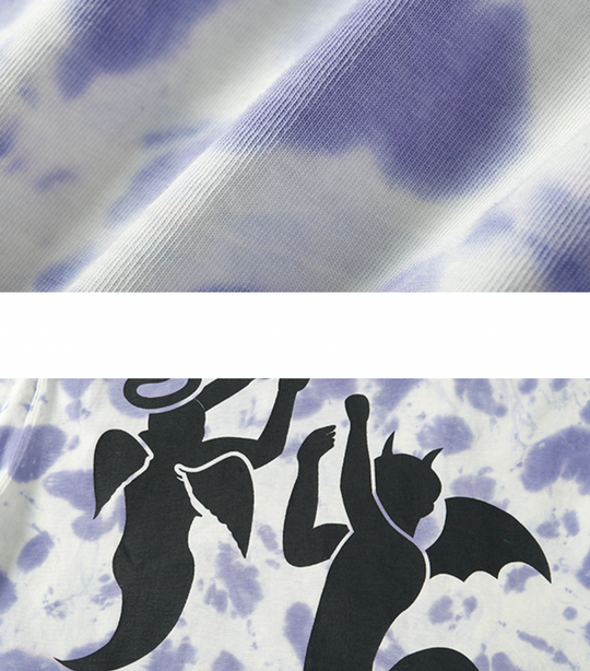 YADcrew X ROOT Tie Dye Anti War Printed Tee