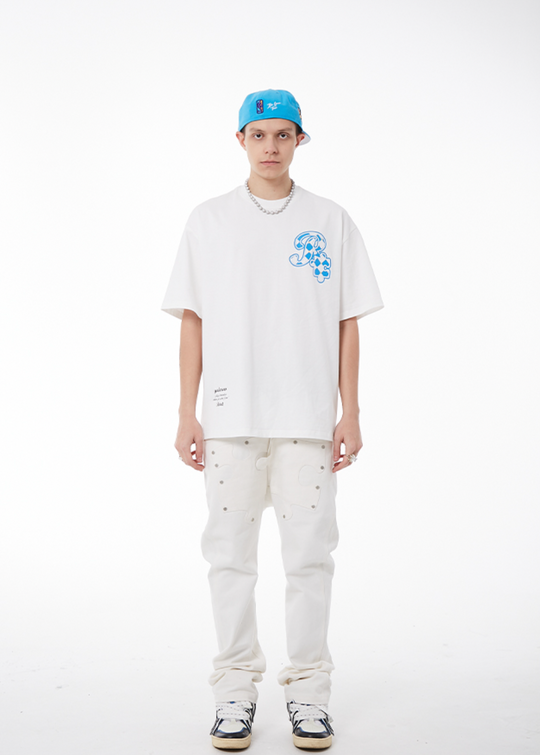 YADcrew X ROOT Checkerboard Logo Print Tee