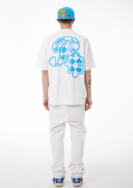 YADcrew X ROOT Checkerboard Logo Print Tee