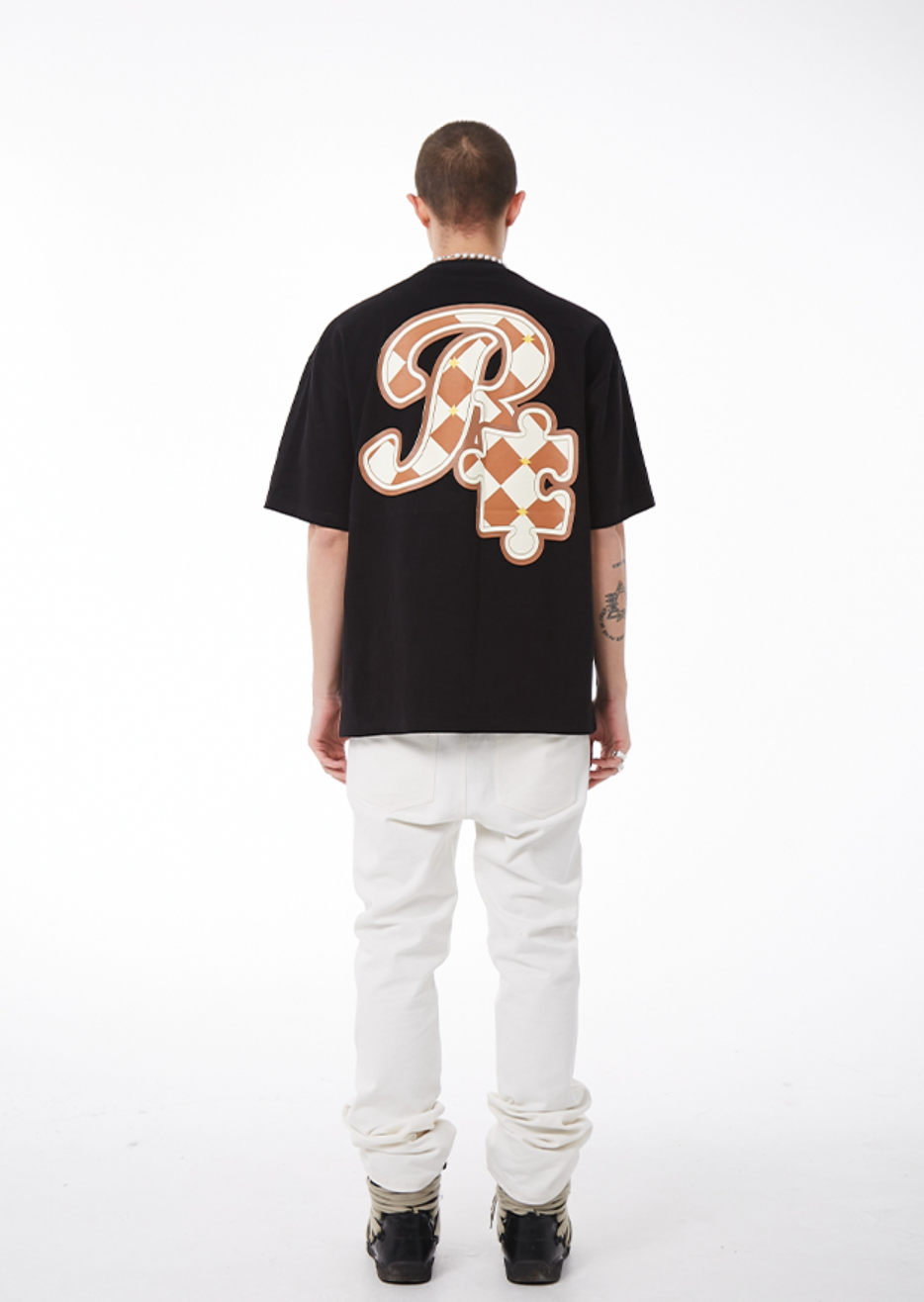 YADcrew X ROOT Checkerboard Logo Print Tee