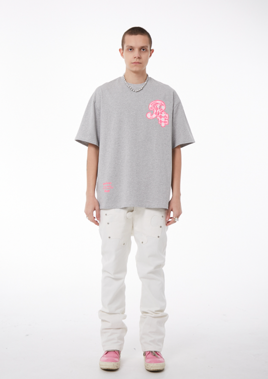 YADcrew X ROOT Checkerboard Logo Print Tee