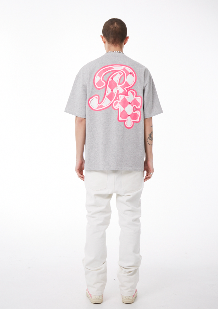 YADcrew X ROOT Checkerboard Logo Print Tee