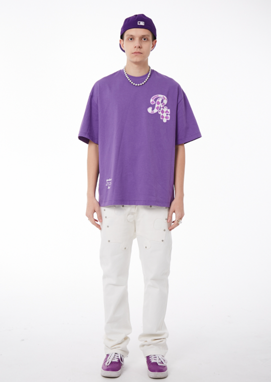 YADcrew X ROOT Checkerboard Logo Print Tee