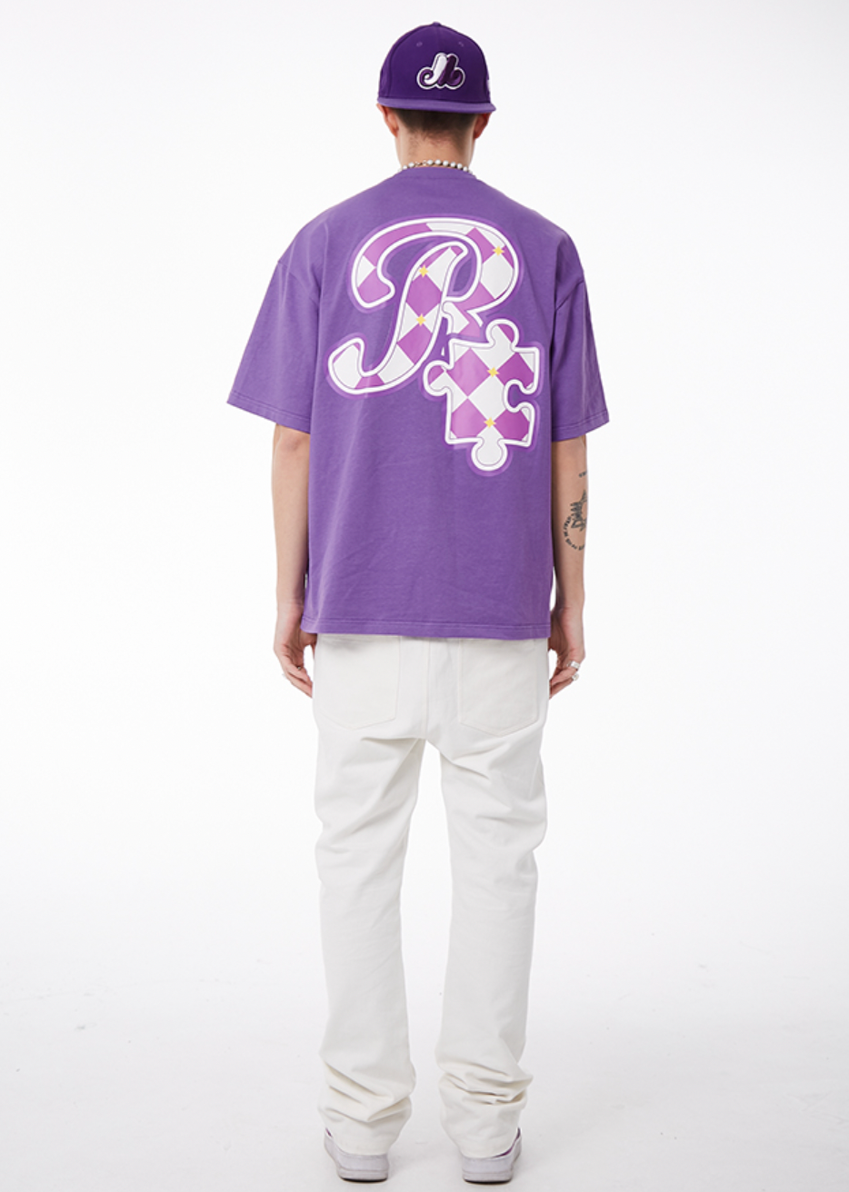 YADcrew X ROOT Checkerboard Logo Print Tee