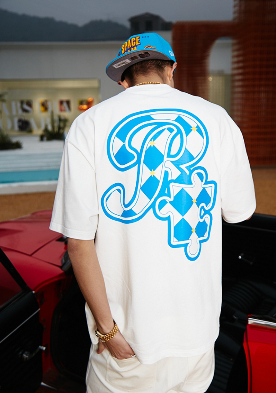 YADcrew X ROOT Checkerboard Logo Print Tee