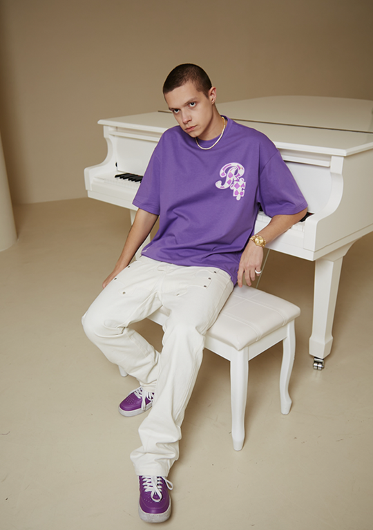 YADcrew X ROOT Checkerboard Logo Print Tee