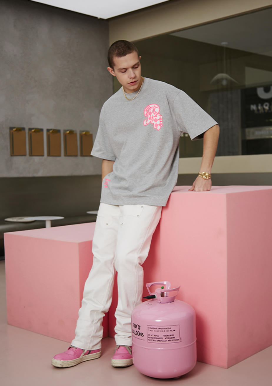 YADcrew X ROOT Checkerboard Logo Print Tee