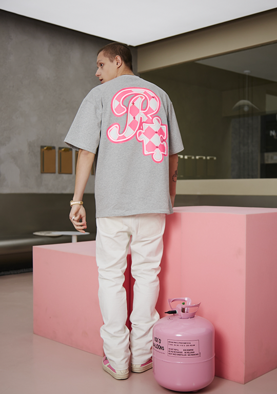 YADcrew X ROOT Checkerboard Logo Print Tee