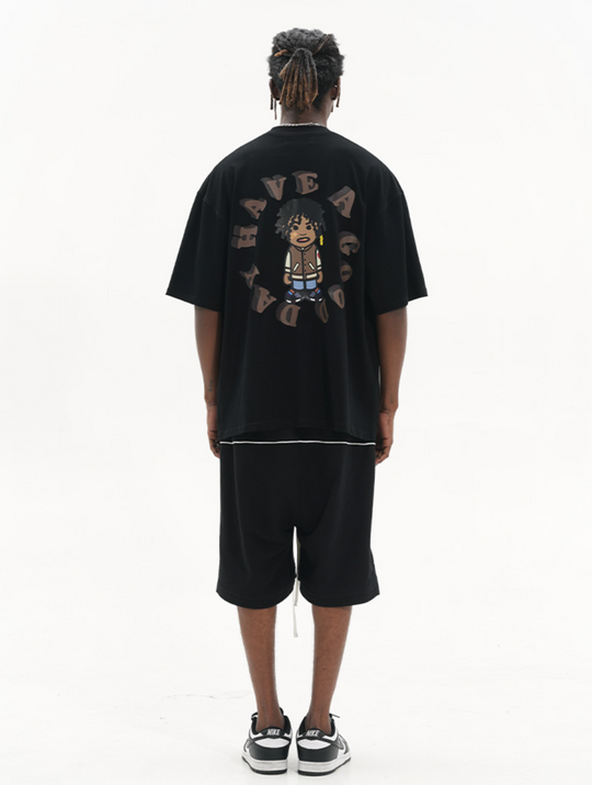 Harsh and Cruel Logo Loose Basketball Shorts