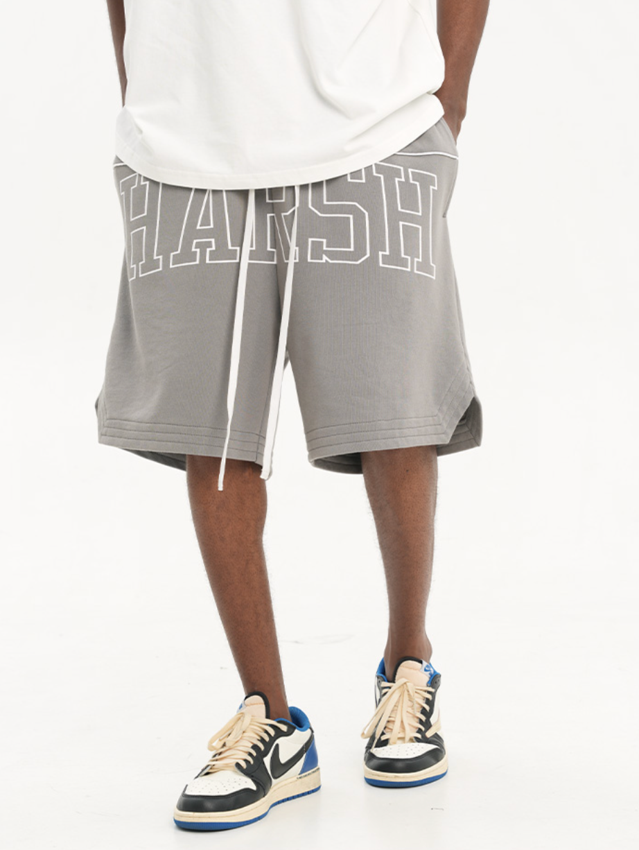 Harsh and Cruel Logo Loose Basketball Shorts